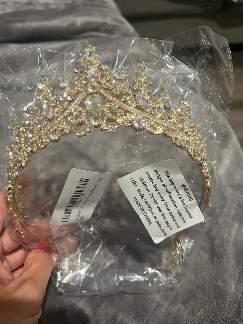 Gold crown for bride or Halloween